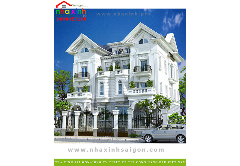 Thiết Kế Nhà Giả Biệt Thự Kiểu Pháp | NP-180