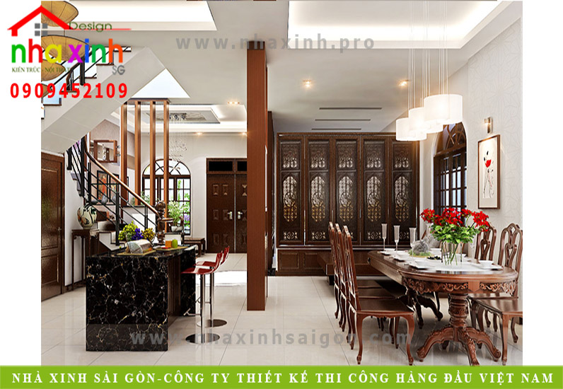 Thiết Kế Nội Thất Bằng Gỗ Biệt Thự Phố | NT-121