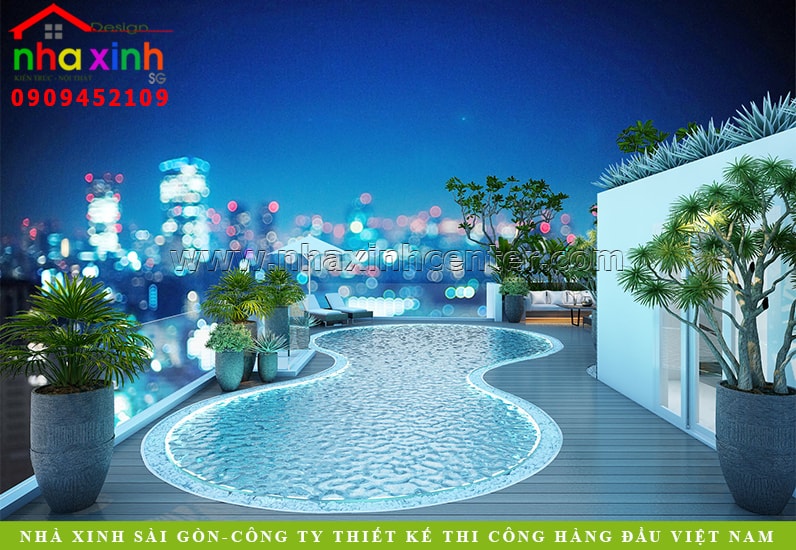 Ngắm Mẫu Biệt Thự Hiện Đại 3 Tầng Có Hồ Bơi Siêu Đẹp