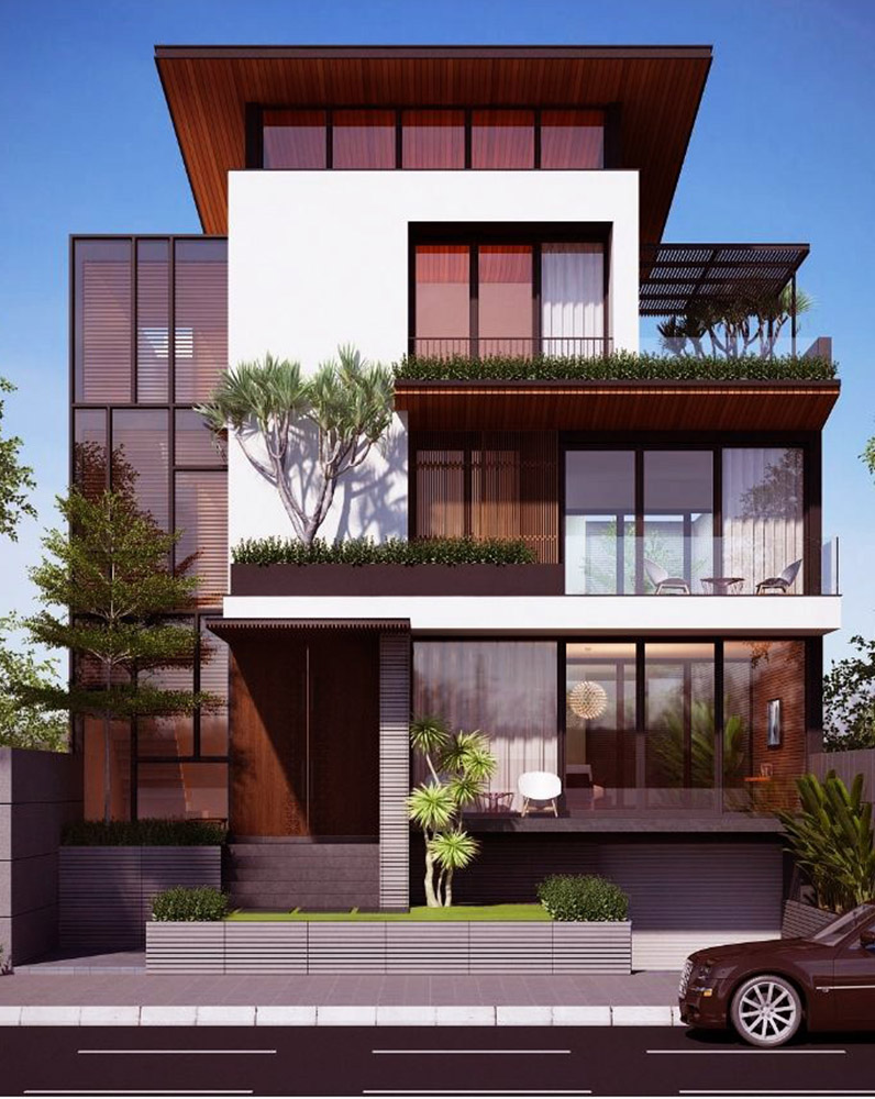 Mẫu Thiết Kế Biệt Thự 3 Tầng Châu Âu Đẹp Sang Trọng