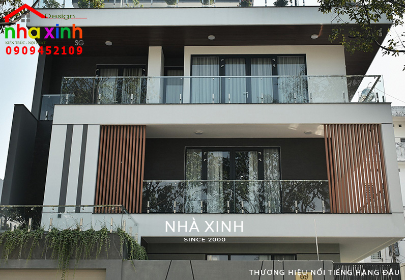 Mẫu kiến trúc biệt thự hiện đại 3 tầng sang trọng