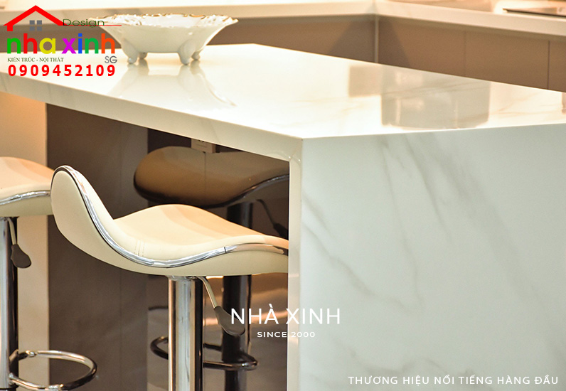 Khu vực đảo bếp mini tại không gian phòng bếp