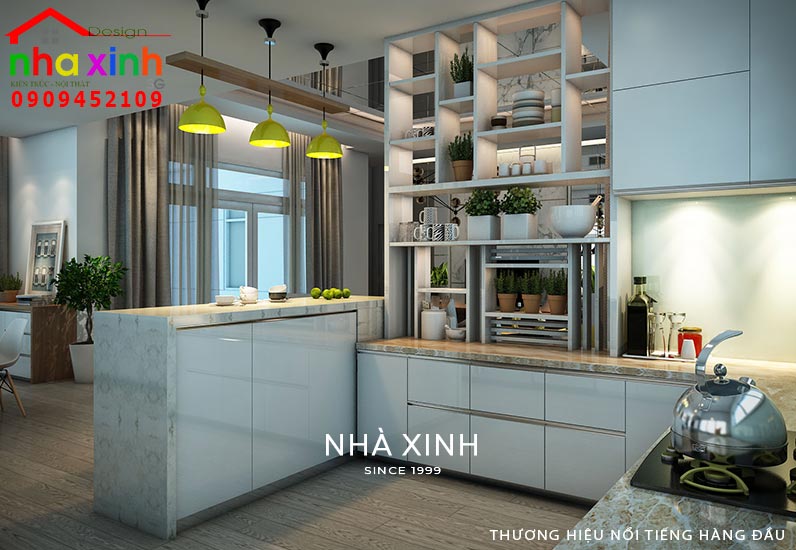 Phòng bếp biệt thự đẹp