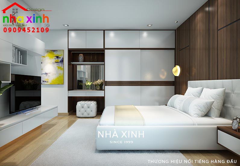 Nội thất phòng ngủ được thiết kế hướng đến sự đơn giản, sang trọng và tinh tế