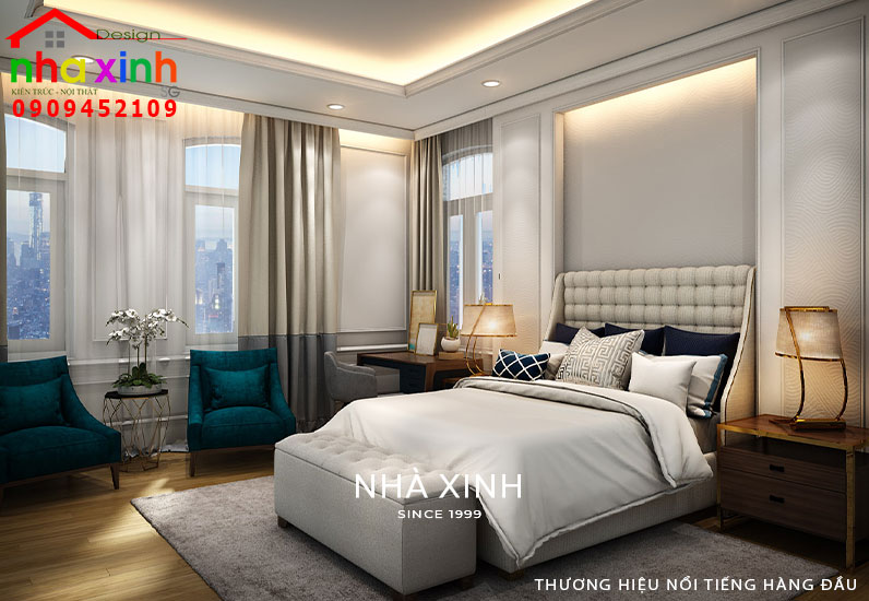 Mẫu thiết kế màu sắc phòng ngủ 2 đẹp