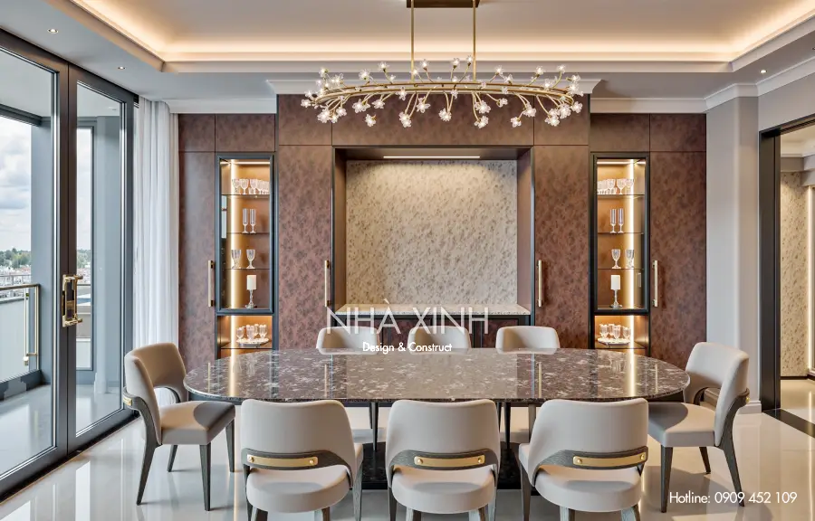 Phòng ngủ phụ với tông màu pastel nhẹ nhàng và cửa sổ rộng mở.