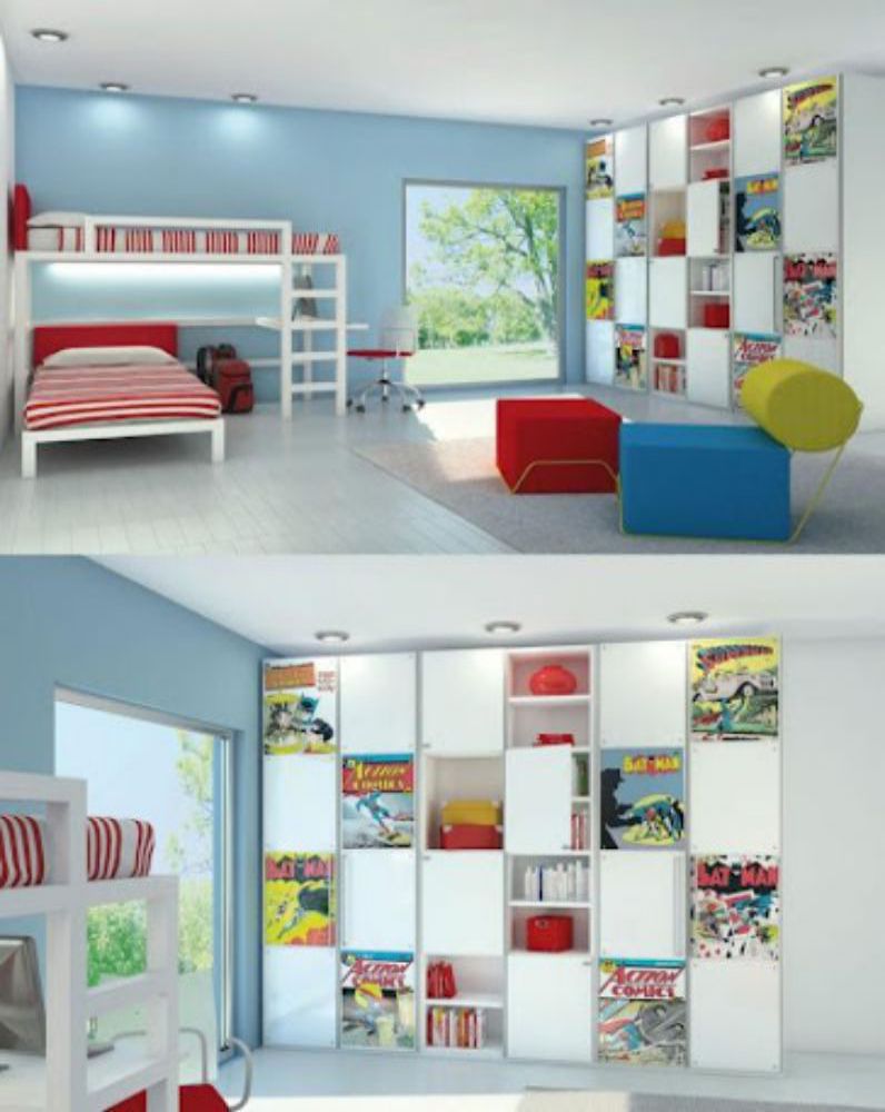 Mẫu phòng ngủ em bé đôi