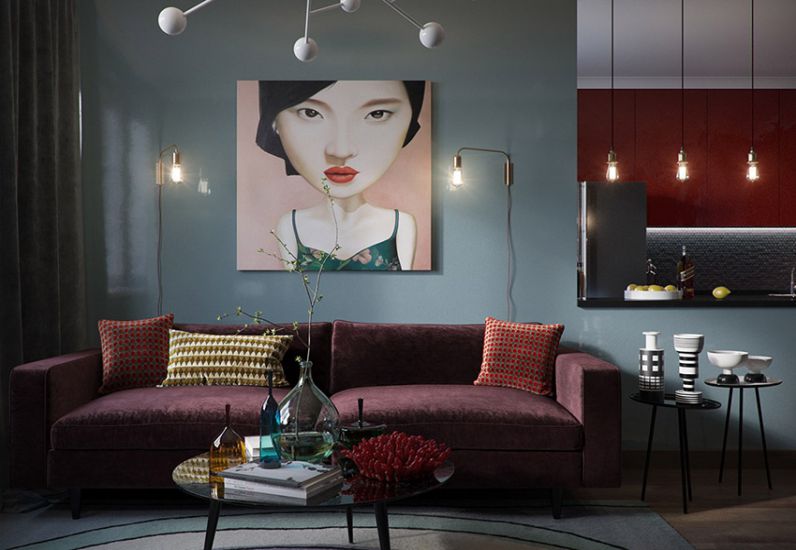 Ánh sáng nhân tạo làm nổi bật màu sắc trong thiết kế nội thất