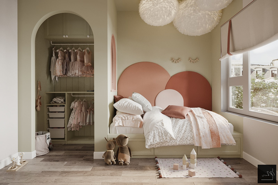 Lựa chọn màu sắc vui nhộn cho phòng trẻ