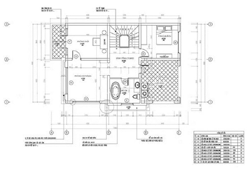 Mặt bằng tầng 2