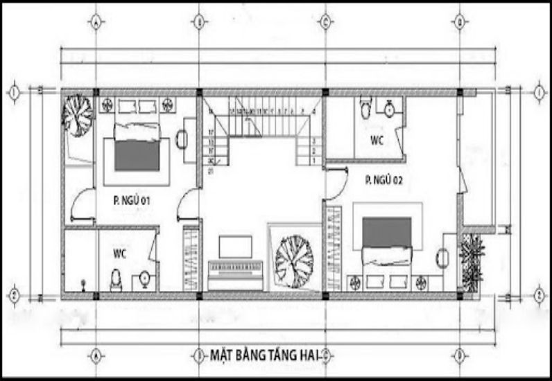 Mặt bằng tầng 2