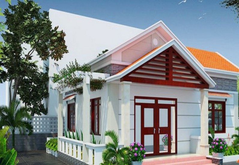 Mẫu nhà cấp 4 đẹp khoảng 100 triệu mái thái