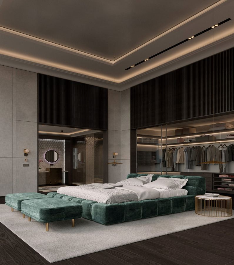 Thiết kế kiến trúc nội thất phòng ngủ master