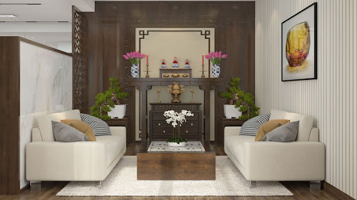 Mẫu phòng thờ đẹp số 6