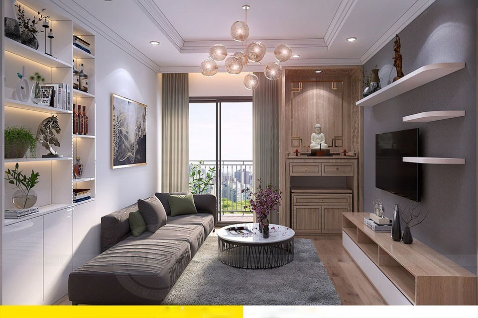 Mẫu phòng thờ đẹp số 12