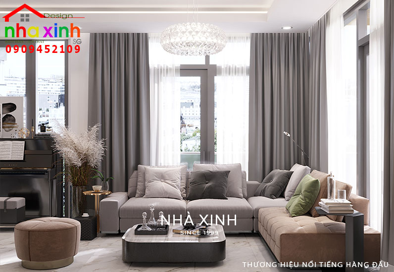 Thiết kế nội thất phòng khách nhà phố