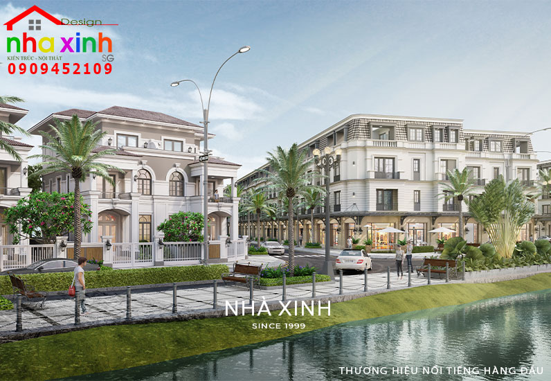 Nhà phố được thiết kế với không gian xanh mát