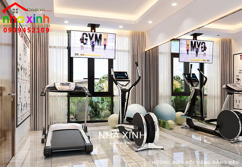 Nội thất phòng tập gym sang trọng