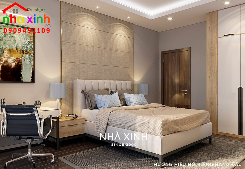 Thiết kế nội thất phòng ngủ biệt thự đẹp