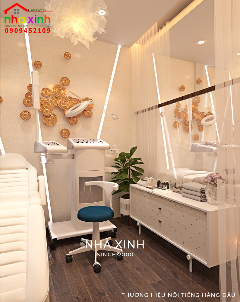 Mẫu phòng spa đẹp được bày trí tiện nghi và sang trọng