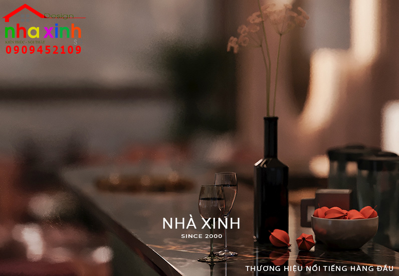 Khu vực phòng ăn được decor trang trí đầy ấn tượng