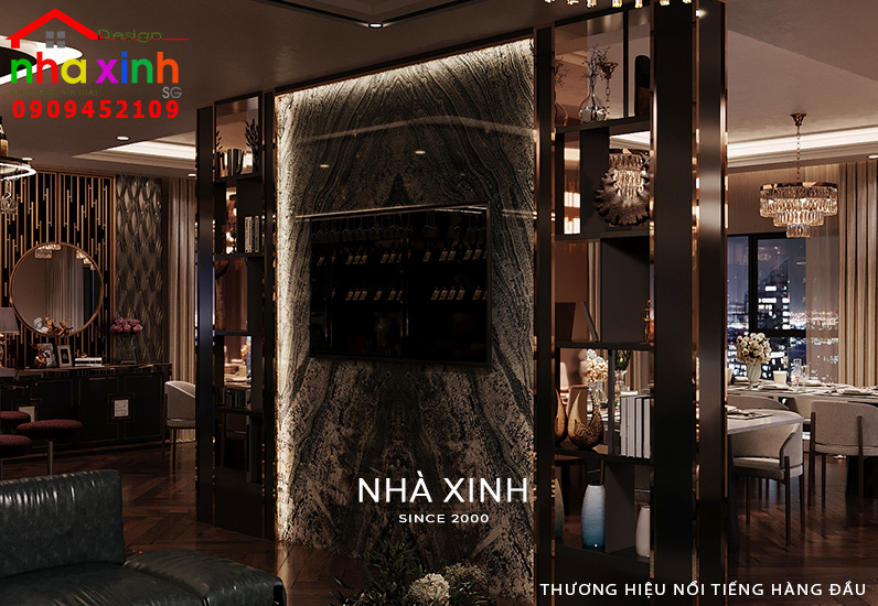 Phòng ăn được decor trang trí cẩn trọng trong từng chi tiết nhỏ