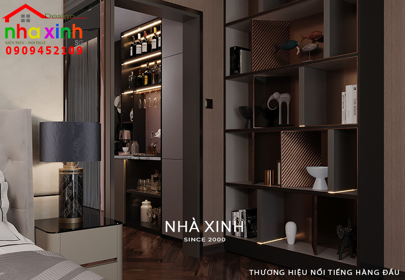 Thiết kế hệ tủ trưng bày với các vật dụng yêu thích