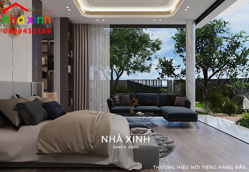 Bố trí phòng ngủ master tại tầng trệt sang trọng