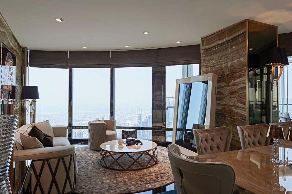 Góc thư giãn nội thất căn hộ Penthouse với view đẹp