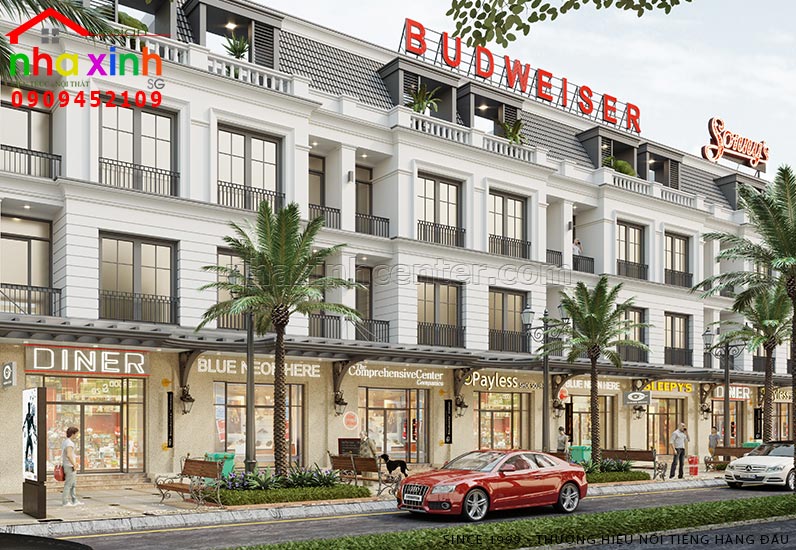 Thiết Kế Nhà Phố Liền Kề 200 Căn | Bến Lức | NP-143