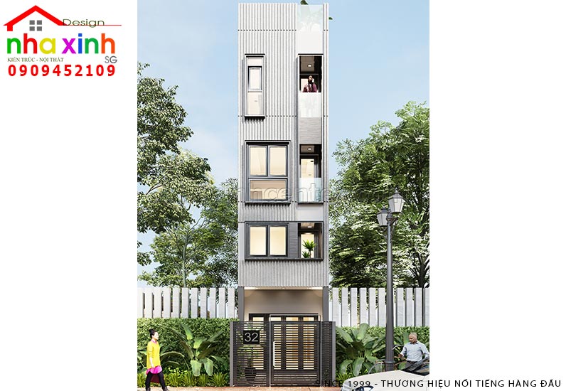 Thiết Kế Nhà Phố 3 Lầu 1 Trệt | Chị Hà | Quận 2 | NP-207