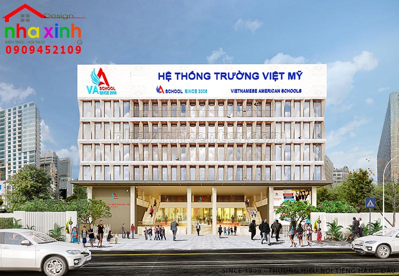 Mẫu Thiết Kế Trường Học Hiện Đại Cao Cấp | Trường Việt Mỹ | NP-202