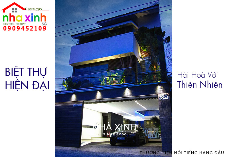 Mẫu Thiết Kế Biệt Thự Đẹp 4 Tầng Hiện Đại