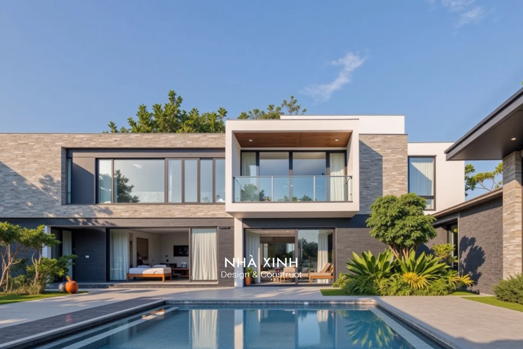 Biệt Thự Vườn Hiện Đại | 2 Tầng | Mái Bằng | BT-146